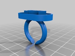 les ring rings customized 3d print model - Mito3D