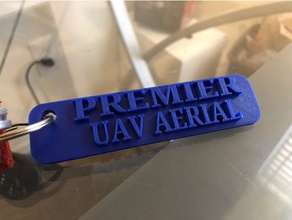 premier uav aerial key chain 3d printing keychain 3d print model - Mito3D
