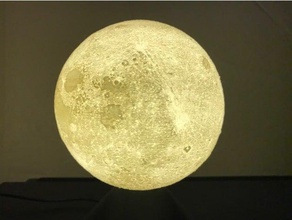 5 voltio led de la raya iluminación base clowing luna decoración 5volt lithophane 3d print model - Mito3D