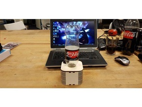 lasercut bottle holder drying food & drink dryer laser 3d print model - Mito3D