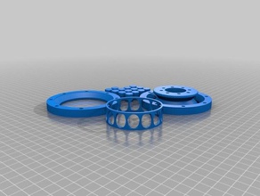 slew bearing crossed cylinder rollers parts 3d print model - Mito3D