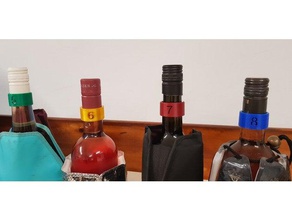 bottiglia clip flaschen famiglia la flasche marcatore markierung 3d print model - Mito3D