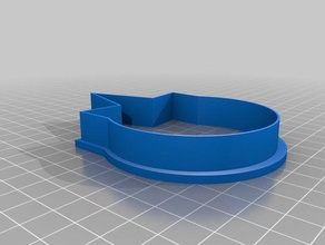 licorne tête de coupeur biscuit anneau cuisine et salle à manger cookie cookiecutter emporte-pièce cutter 3d print model - Mito3D