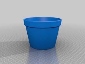 my customized flower pot - classic style outdoor & garden 3d print model - Mito3D