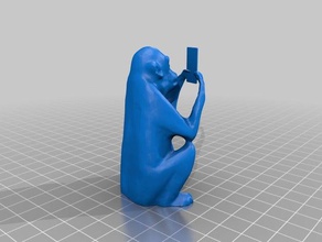 4 de mono las esculturas art celular la diversión iphone el samsung escultura tableta 3d print model - Mito3D