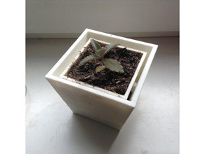 plantpot pensile all'aperto e giardino giardinaggio la pianta fioriera fioriere piantare in vaso impianto di irrigazione 3d print model - Mito3D