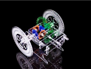 differential mechanicalgifscom engineering acrylic car laser lasercut model toy 3d print model - Mito3D