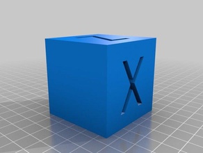 xyz 50mm de calibración cubo La impresión en 3d las pruebas la prueba 3dprinting del impresora 3d print model - Mito3D