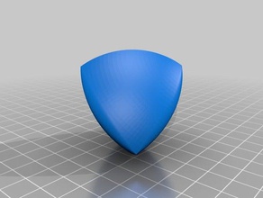 meissner tetrahedron - solids constant width math art rueluex 3d print model - Mito3D