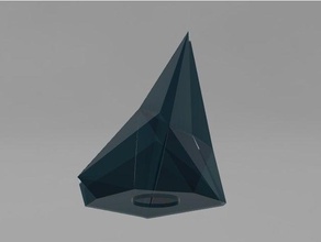 lampada di cristallo La stampa 3d i cristalli la 3d print model - Mito3D