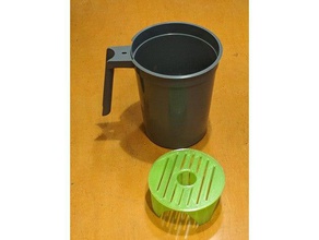 hospital pitcher self watering adapter outdoor & garden flower pot 3d print model - Mito3D