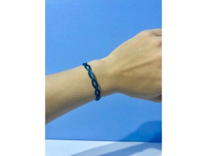 twisted bracciale moda migliori braccialetto cool facile mai anello semplice 3d print model - Mito3D