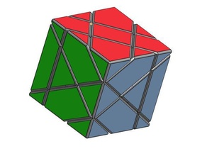 rebanada de el cubo rubik agregar-en conchas puzzles juegos mod puzzle rubiks cube juguete curvas 3d print model - Mito3D