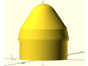 estes mars lander 2x nose cone bnc-60al models 3d print model - Mito3D