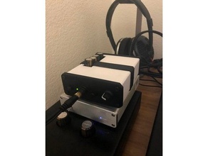 pmillett butte amplificador de fones ouvido no gabinete o áudio diy caixa eletrônico fone 3d print model - Mito3D