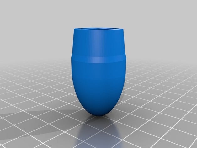 rounded rocket nosecone physics & astronomy 3D print model - Mito3D