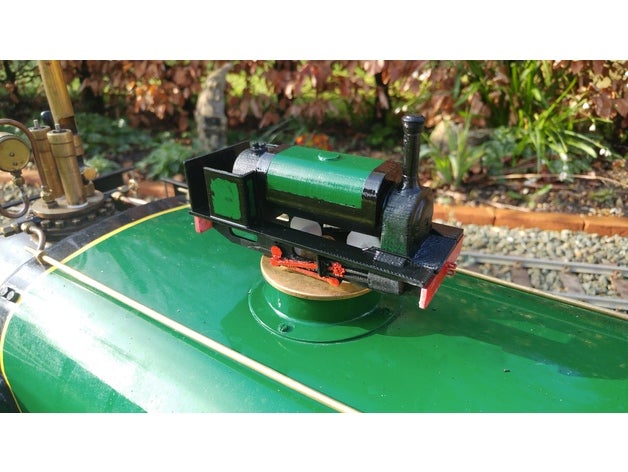 18mm calibro hunslet treno a vapore La stampa 3d modello in scala motore locomotiva il con 3D print model - Mito3D