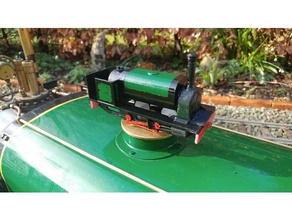 18mm de calibre hunslet trem a vapor A impressão 3d modelo em escala o motor locomotiva 3d print model - Mito3D