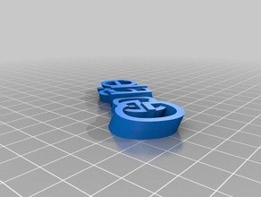 goergie tag de porte-clés personnalisé 3d print model - Mito3D