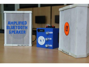 amplified stereo bluetooth speaker 3d printing jbl subwoofer circuit speakers 2018 diy tone control 3d print model - Mito3D