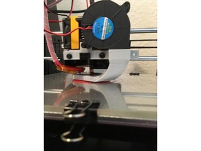 fan duct geeetech acrylic prusa i3 x 3d printer parts cooling mount i3x mk8 3d print model - Mito3D