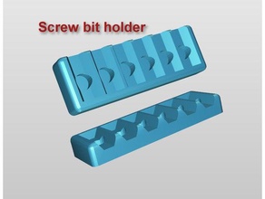 bits personalizada titular herramientas de mano la broca del taladro portabrocas destornillador 3d print model - Mito3D