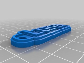 luna keychains customized 3d print model - Mito3D