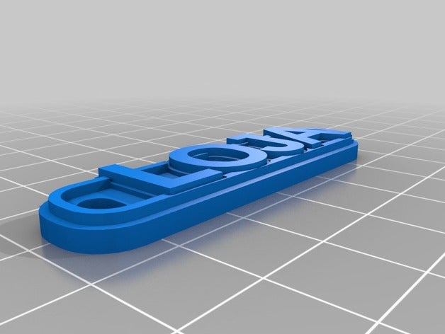 etiqueta de loja chaveiros personalizado 3D print model - Mito3D