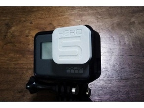 gopro hero 5 negro tapa de la lente cámara 3d print model - Mito3D
