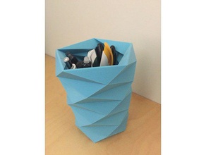 geometric pencil holder containers 3d print model - Mito3D