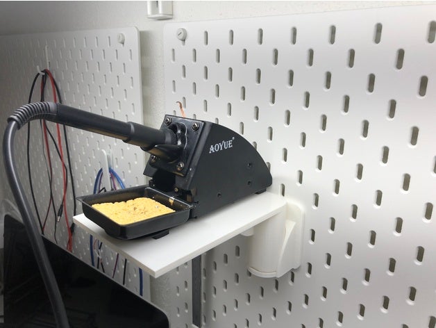 heavy-duty swivel-Plattform ikea skadis - Organisation swivel mount 3D print model - Mito3D