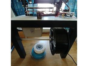 filament spool holder under table 3d printer accessories 2kg-1kg-330g 3dprint lack spoolholder 3d print model - Mito3D