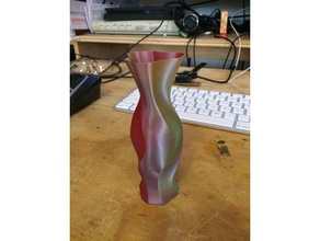 garip tabanı çarpık vazo dekor spiral bükülmüş 3d print model - Mito3D