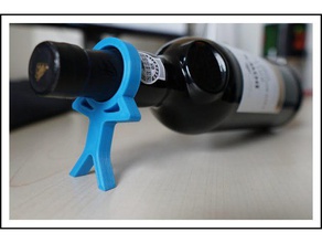 cabeça de vinho ampla stand cozinha e sala jantar 3d print model - Mito3D