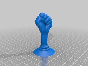 bigger fist sculptures 3d print model - Mito3D