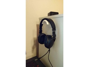 casque stand - mur jouets & accessoires de jeux le d'écoute support titulaire 3d print model - Mito3D