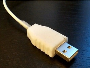 usb apple strain relief mobile phone cable charger iphone 3d print model - Mito3D