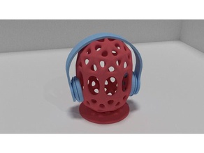voronoi fone de suporte A impressão 3d a cabeça fones ouvido modelo 3d print model - Mito3D