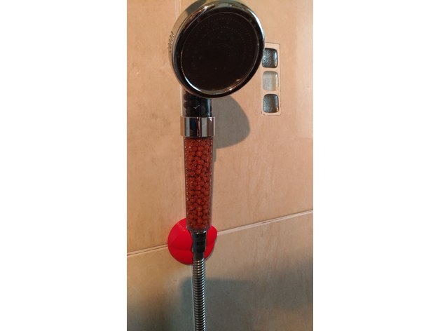 shower head wall mount bathroom hook holder support 3D print model - Mito3D
