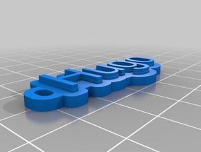 hugo keychains customized 3d print model - Mito3D