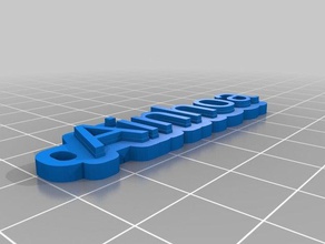 ainhoa Schlüsselanhänger kundengebundene 3d print model - Mito3D