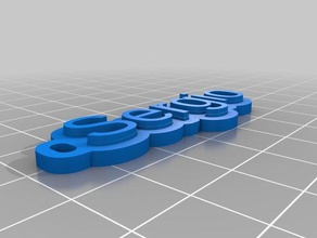 sergio i portachiavi su misura 3d print model - Mito3D