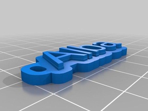 alba Anahtarlık özelleştirilmiş 3d print model - Mito3D