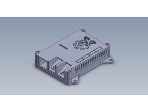 rasp pi logo vented case 3d printer accessories 3d print model - Mito3D