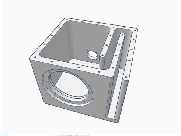 6,5-Zoll-subwoofer Bassreflexgehäuse audio 65 Gehäuse Zoll portiert wird subwoofer 3D print model - Mito3D