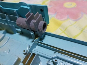 bennymodz nerf longshot dartgate parts brass breech dart gate gun 3d print model - Mito3D