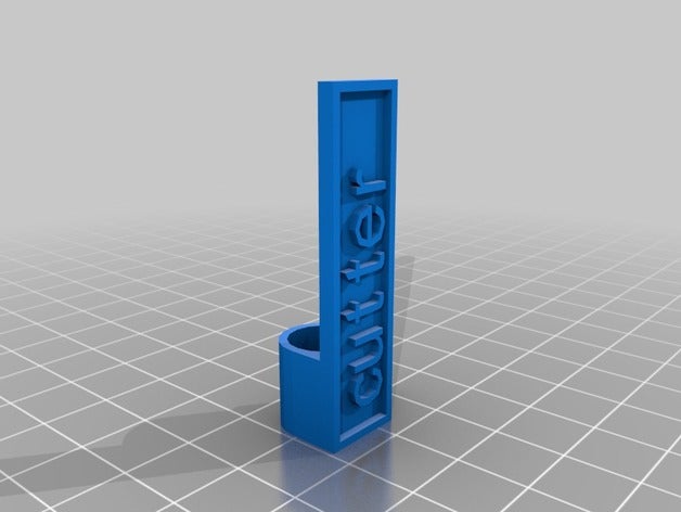 cutter cable label - Organisation kundengebundene 3D print model - Mito3D