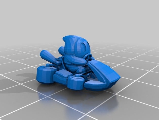 mario kart ragazzo timido La stampa 3d 3D print model - Mito3D