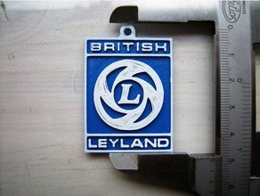 british leyland-clés de l'automobile leyland trousseau clés gousset clé logo 3d print model - Mito3D