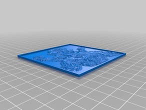 ganesha 2d-Kunst kundengebundene 3d print model - Mito3D